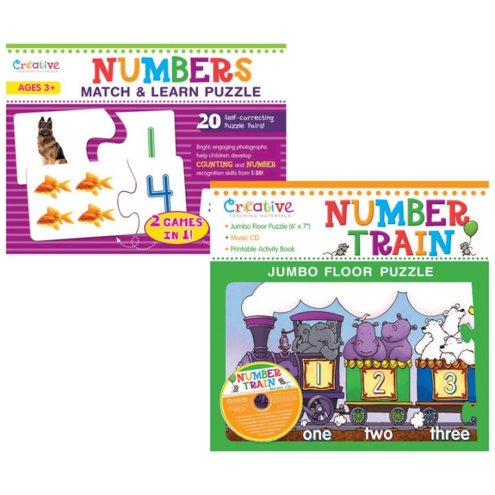 Creative Teaching Materials Numbers Puzzle Bundle, Set of 2