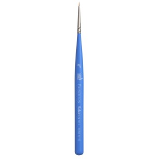 Princeton Select Artiste Round Brush, Synthetic Bristles, Short Handle Mixed Media Paintbrush, Jewel Blue, Size 20/0, 1 Count