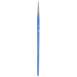Princeton Select Artiste Spotter Brush, Synthetic Bristles, Short Handle Mixed Media Paintbrush, Jewel Blue, Size 5/0, 1 Count