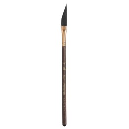 Princeton Neptune Dagger Brush, Synthetic Bristles, Short Handle Watercolor Paintbrush, Dark Wood, Size 3/8 inch, 1 Count