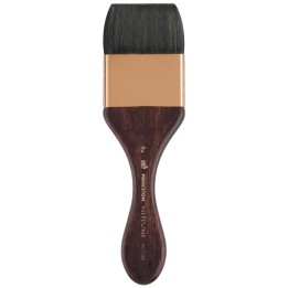 Princeton Neptune Mottler Brush, Synthetic Bristles, Short Handle Watercolor Paintbrush, Dark Wood, Size 2 inch, 1 Count
