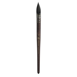 Princeton Neptune Quill Brush, Synthetic Bristles, Short Handle Watercolor Paintbrush, Dark Wood, Size 8, 1 Count