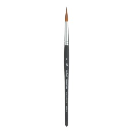 Princeton Aqua Elite Long Round Brush, Synthetic Bristles, Short Handle Watercolor Paintbrush, Matte Black, Size 8, 1 Count