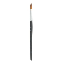 Princeton Aqua Elite Round Brush, Synthetic Bristles, Short Handle Watercolor Paintbrush, Matte Black, Size 10, 1 Count