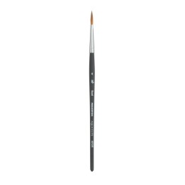 Princeton Aqua Elite Round Brush, Synthetic Bristles, Short Handle Watercolor Paintbrush, Matte Black, Size 4, 1 Count