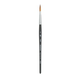 Princeton Aqua Elite Round Brush, Synthetic Bristles, Short Handle Watercolor Paintbrush, Matte Black, Size 6, 1 Count