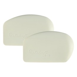 Princeton Catalyst Tool Wedge, Silicone, Mixed Media Paintbrush, White, Size 6, Pack of 2