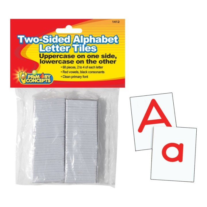 Primary Concepts™ Two-Sided Alphabet Letter Tiles