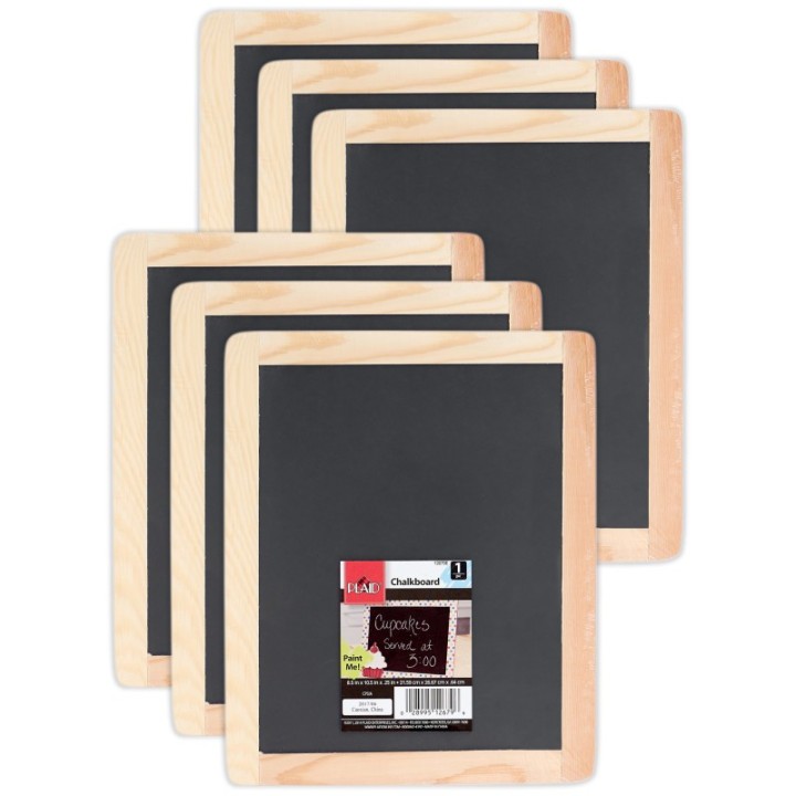 Plaid Chalkboard, Large, 8.5" x 10.5", Pack of 6