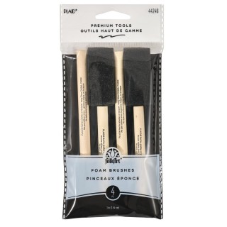 Plaid Foam Brushes, 1", 4-Piece Set