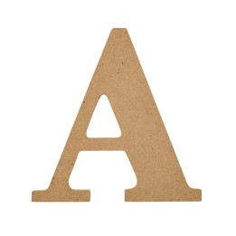 Plaid MDF Letter, A, 5 Inch