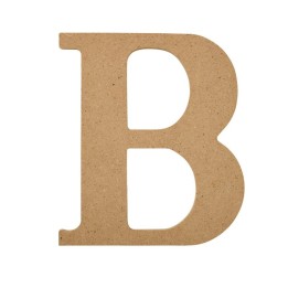 Plaid MDF Letter, B, 5 Inch