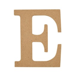 Plaid MDF Letter, E, 5 Inch