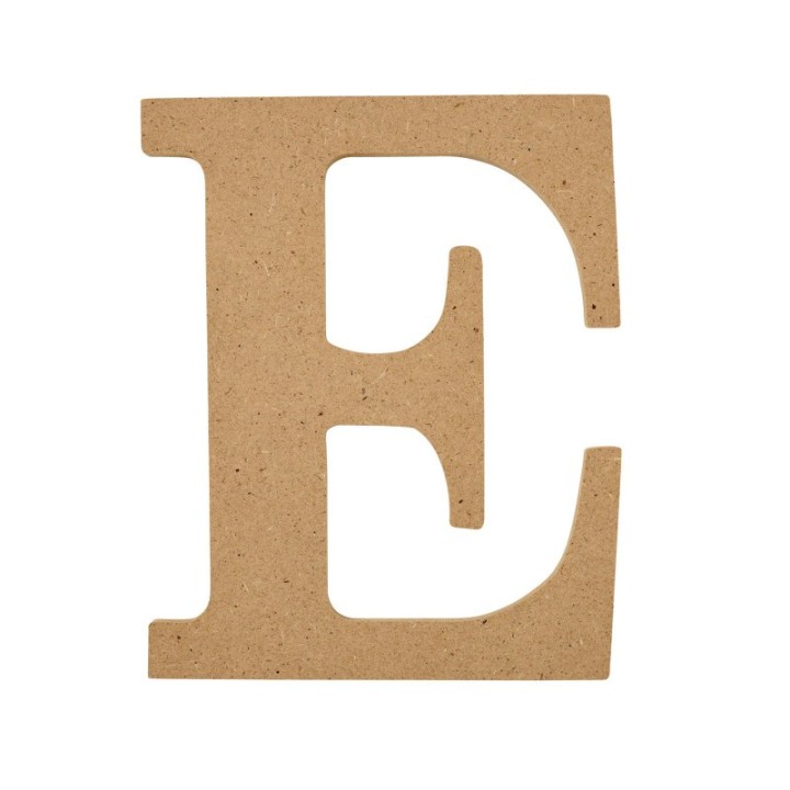 Plaid MDF Letter, E, 5 Inch