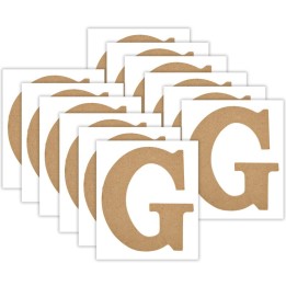 Plaid MDF Letter, G, 5 Inch, Pack of 12