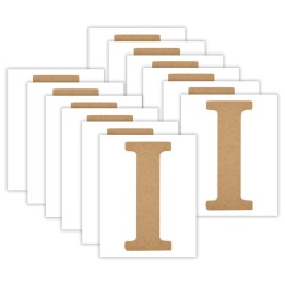Plaid MDF Letter, I, 5 Inch, Pack of 12