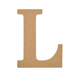 Plaid MDF Letter, L, 5 Inch