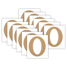 Plaid MDF Letter, O, 5 Inch, Pack of 12