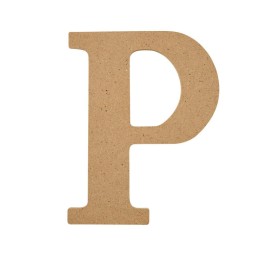 Plaid MDF Letter, P, 5 Inch