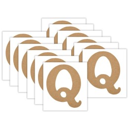 Plaid MDF Letter, Q, 5 Inch, Pack of 12