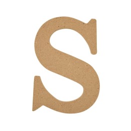 Plaid MDF Letter, S, 5 Inch