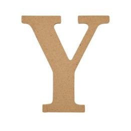 Plaid MDF Letter, Y, 5 Inch