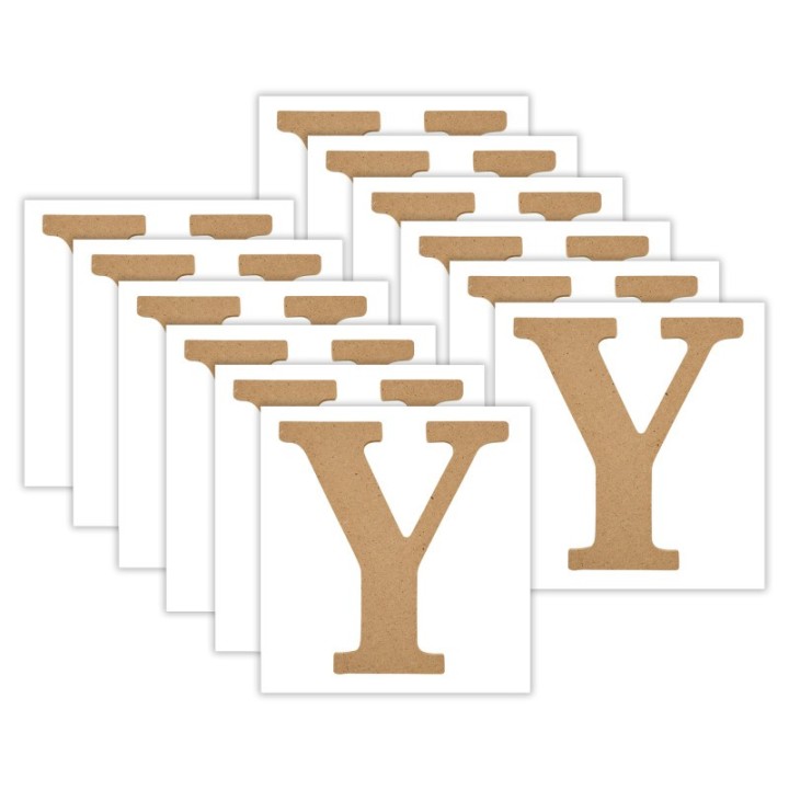 Plaid MDF Letter, Y, 5 Inch, Pack of 12