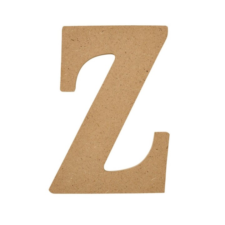 Plaid MDF Letter, Z, 5 Inch