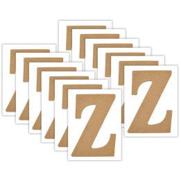 Plaid MDF Letter, Z, 5 Inch, Pack of 12