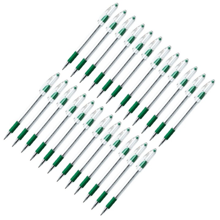 Pentel® R.S.V.P.® Ballpoint Pen, Fine Point, Green, Pack of 24