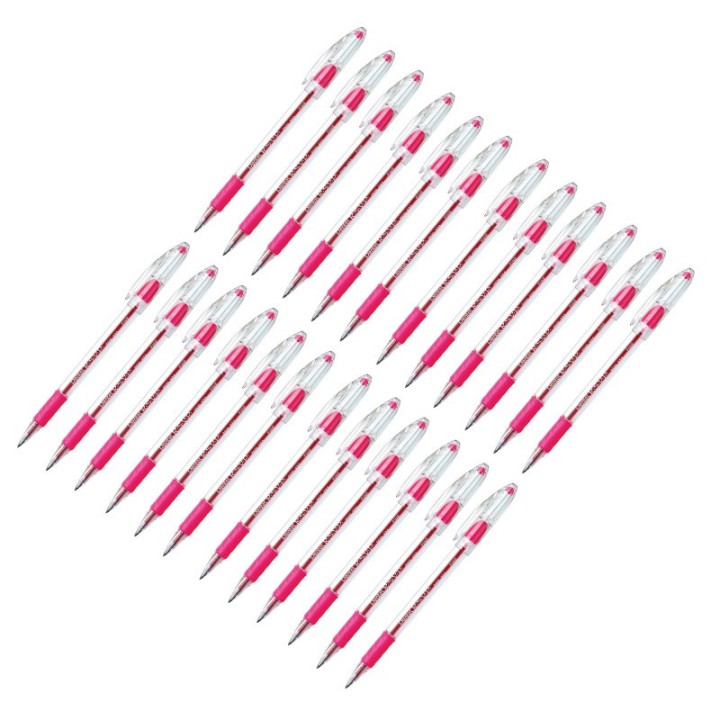 Pentel® R.S.V.P.® Ballpoint Pen, Fine Point, Pink, Pack of 24