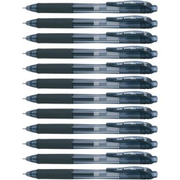 Pentel® EnerGel-X™ Retractable Liquid Gel Pen, Black, 0.5mm, Pack of 12