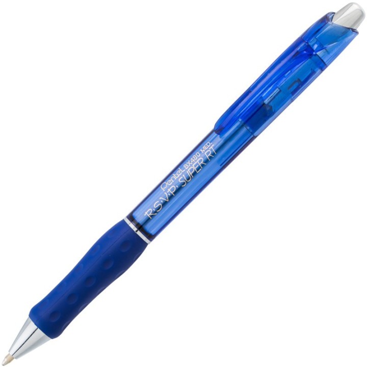 Pentel® R.S.V.P.® Super RT Retractable Ballpoint Pen, Blue