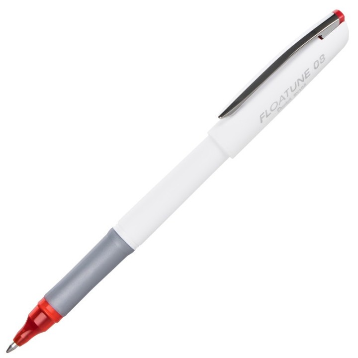 Pentel® FLOATUNE Rollerball, 0.8mm, Medium Line, Red Ink, 1 Dozen