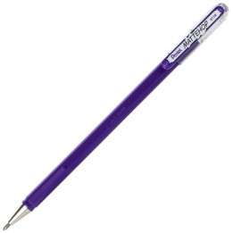 Pentel Arts Hybrid MATTEHOP Gel Roller, 1.0mm, Matte Violet Ink, Pack of 12
