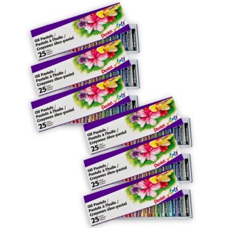 Pentel® Oil Pastel Set, 25 Colors, 6 Sets