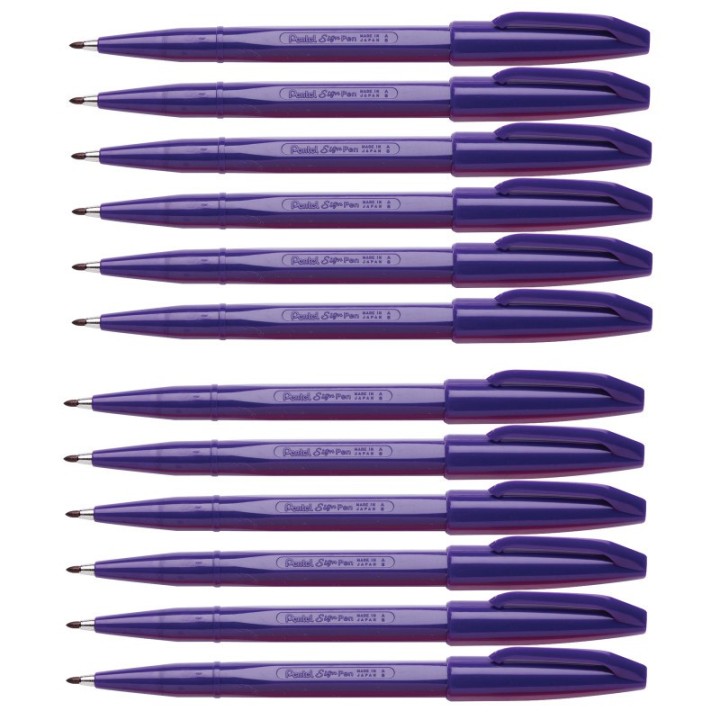 Pentel® Sign Pen®, Violet, Pack of 12