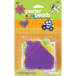 Perler™ Small Fun Shaped Pegboards for Fuse Beads, Pack of 5