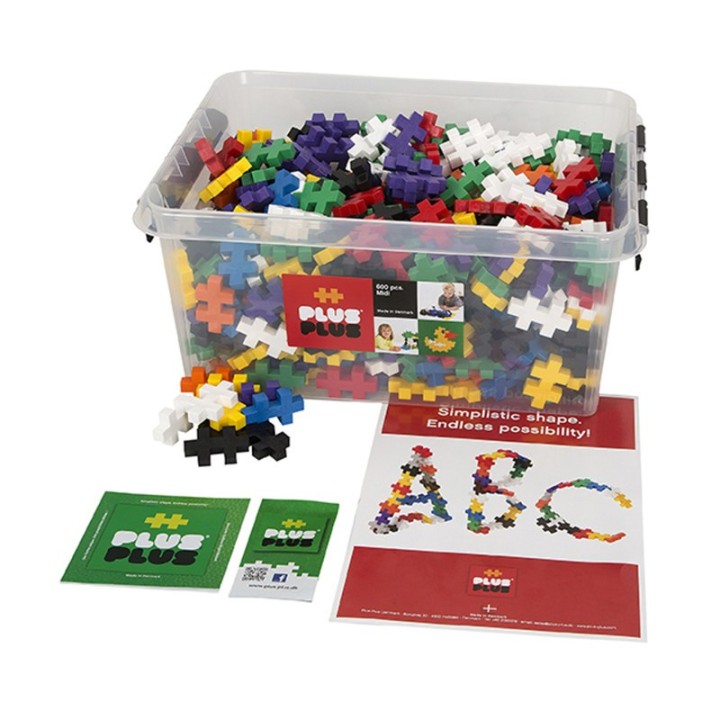 Plus-Plus® Building Blocks Construction Set, Big Size, 600 Pieces