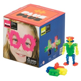Plus-Plus® Open Play Set, Neon, 600 pieces