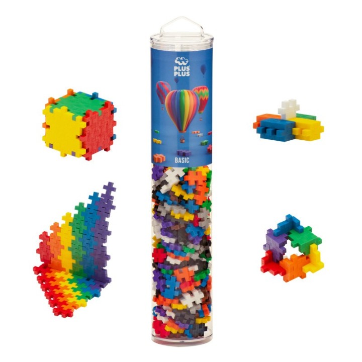 Plus-Plus® Building Blocks 240-Piece Tube, Basic Colors