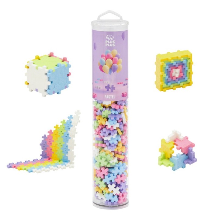 Plus-Plus® Building Blocks 240-Piece Tube, Pastel