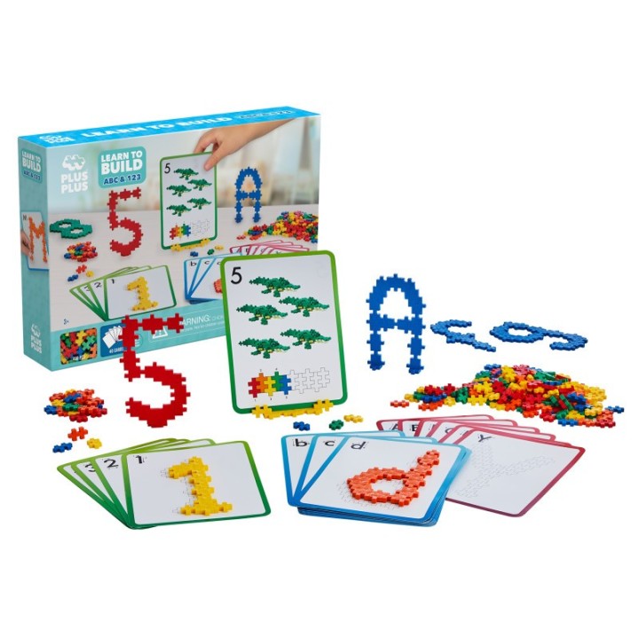 Plus-Plus® Building Blocks Learn To Build ABCs & 123s