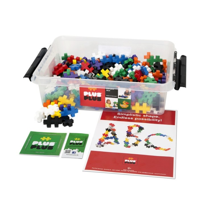 Plus-Plus® Building Blocks Big Basic Mix, 200-Piece Tub