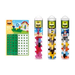 Plus-Plus® Building Blocks Big Zoo Tubes & Baseplate Bundle