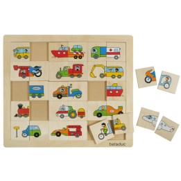 Beleduc Match & Mix Transport Puzzle