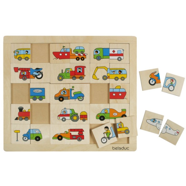 Beleduc Match & Mix Transport Puzzle