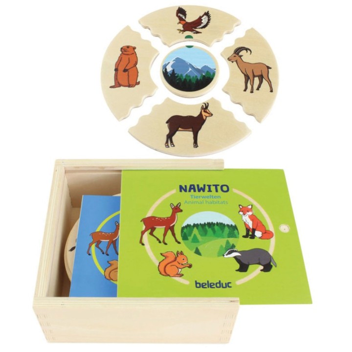 Beleduc Nawito Animal Habitats Puzzles