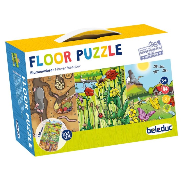 Beleduc Discover The Flower Meadow Floor Puzzle