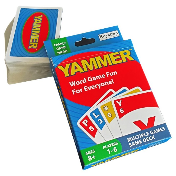 Yammer® Word Card Game, Fun Family Word Game for Adults, Kids, Game Night, 1-6 Players, Ages 8+